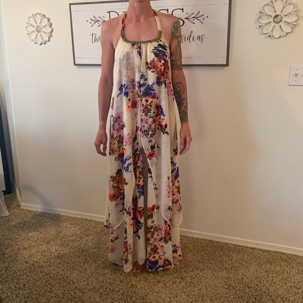 Chelsea & Violet Floor Length Floral Dresss